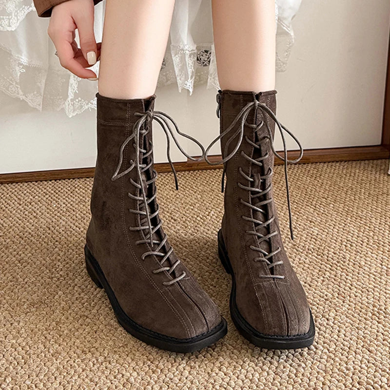 Botines de Suela Gruesa | Estilo Punk | Hebillas Modernas