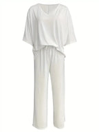 Ticotrendy: Conjunto Elegante de Pantalón y Top Sin Mangas | Color Sólido Verano 2025