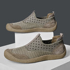 Zapatillas de Malla Transpirables para Hombre | Sin Cordones | Ligeras | Senderismo y Camping