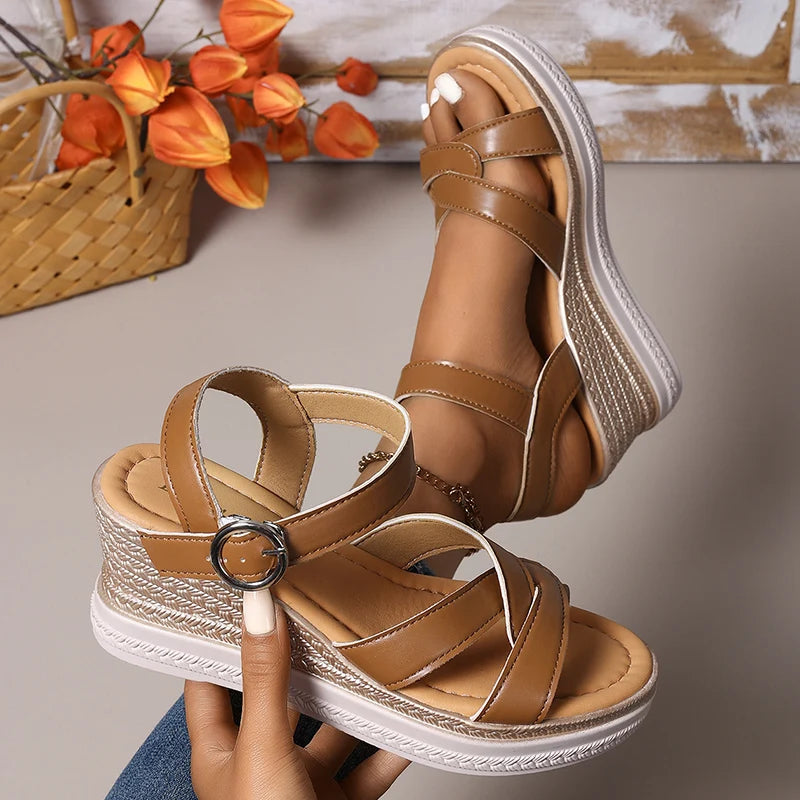Sandalias de Plataforma con Cuña | Mujer | Verano 2025