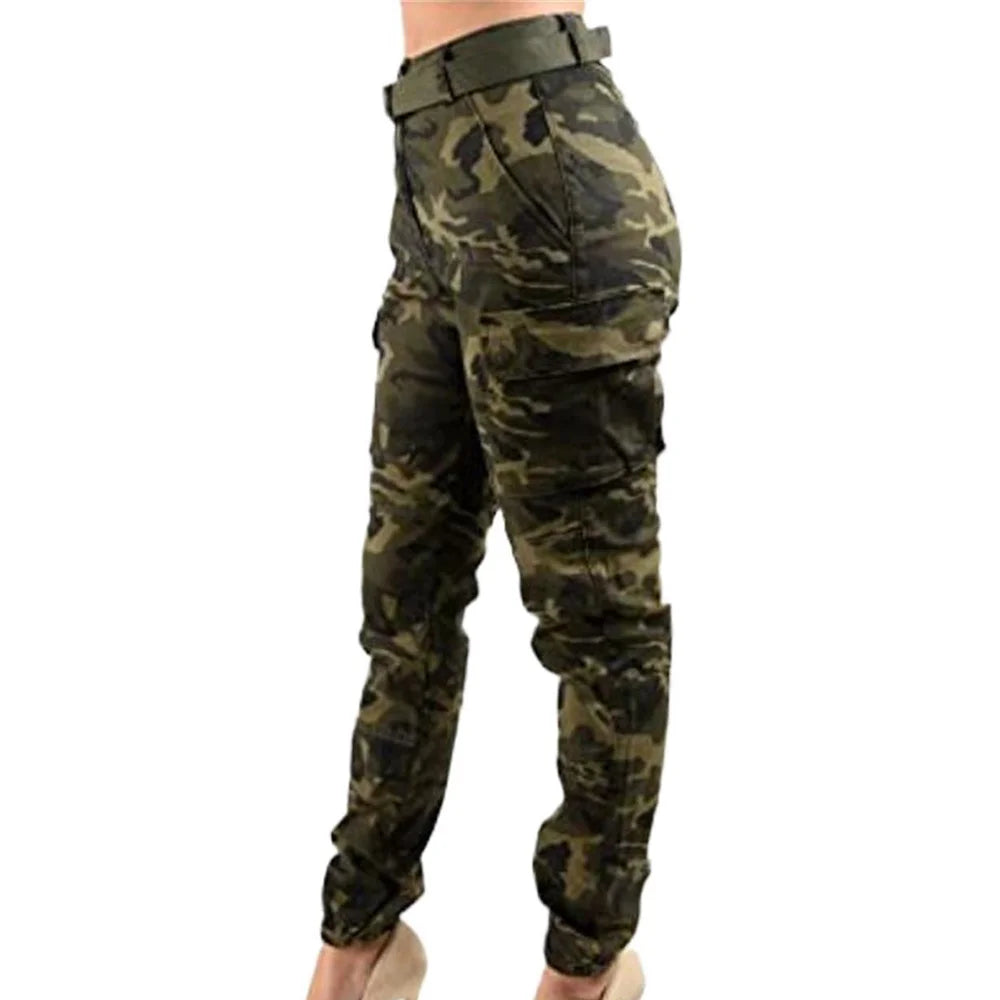 Pantalones Cargo de talla grande 3xl para mujer, pantalones informales ajustados de cintura alta para correr y caminar, transpirables, primavera