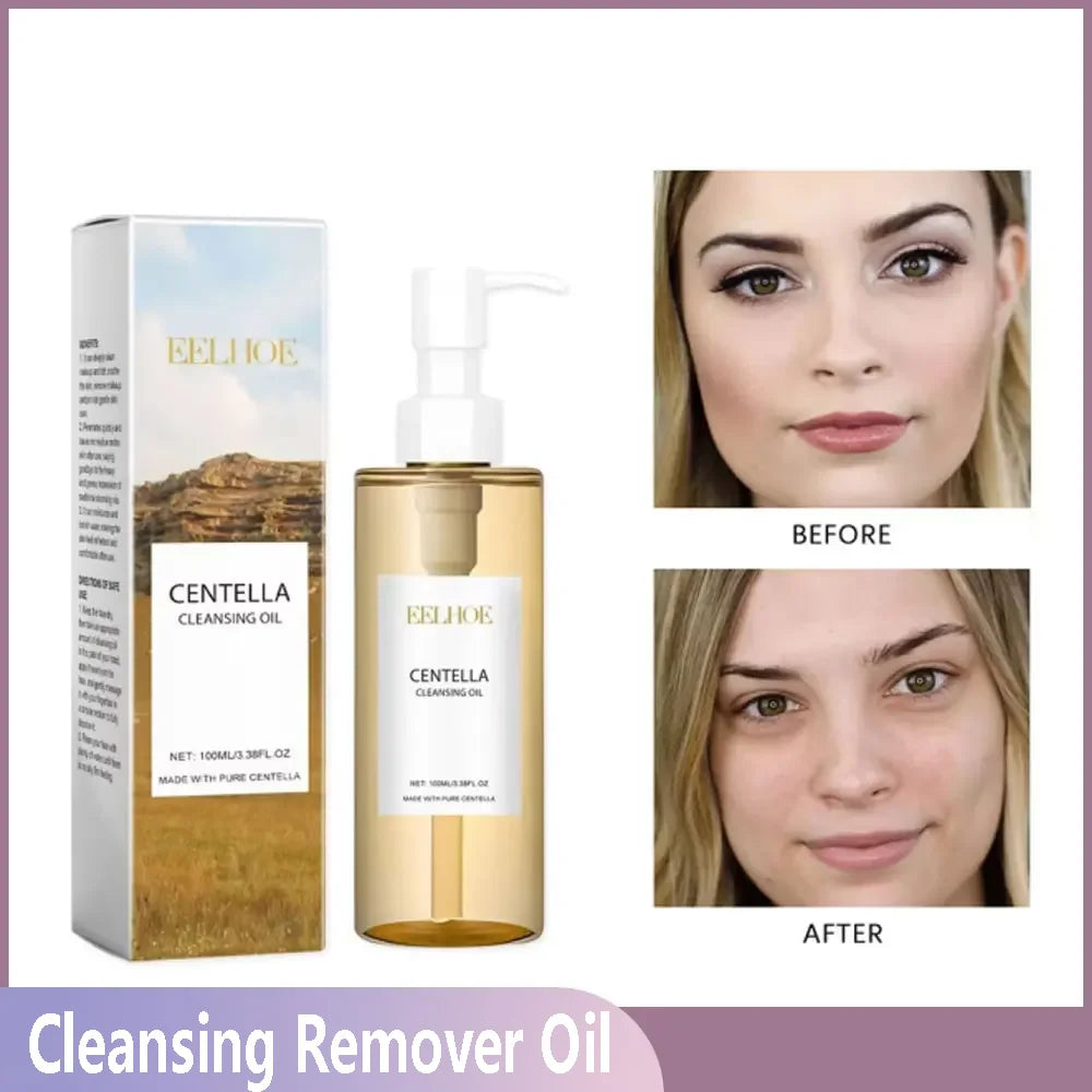 Aceite Limpiador Desmaquillante Facial | Centella Vitamina E | Control Sebo Piel Sensible