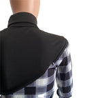 Vestidos de S-3XL de talla grande para mujer, minivestidos de cumpleaños a cuadros de retazos, trajes de Club, ropa de primavera, venta al por mayor, envío directo, 2022