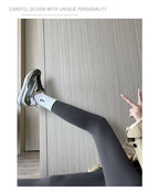 Mallas Piel Tiburón Estampado | Lana Cálida Levantador Glúteos | Sin Costuras Cintura Alta OI | Ticotrendy