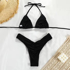 Bikini Dividido con Cuerda de Corbata - Estilo de Tres Puntos