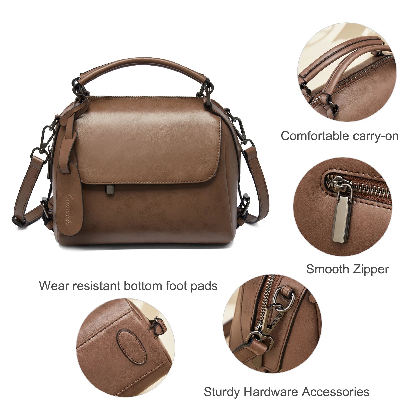 LAORENTOU bolso de hombro tipo bandolera Retro de PVC para mujer, bolsos colgantes de moda 2025 para damas y niñas, regalo para novia, esposa