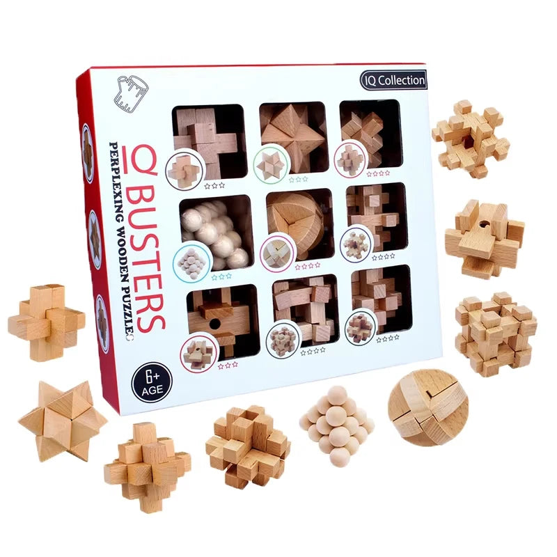 Juguete Rompecabezas 3D De Madera | Unisex Desafío Intelectual | Regalo Para Adultos