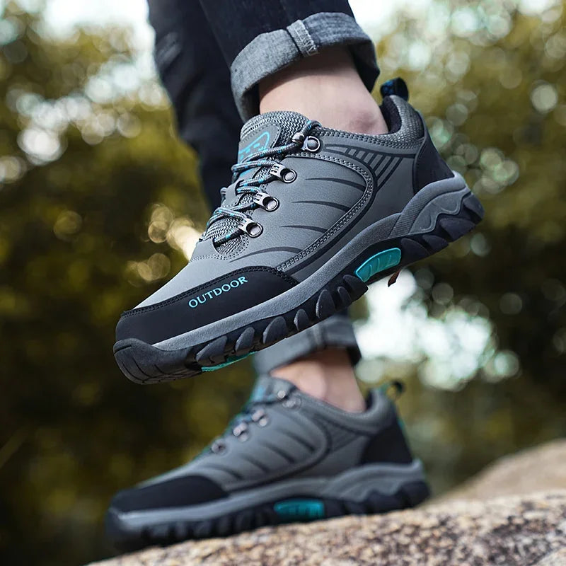 Botas de Invierno para Hombre | Cuero Impermeable | Botas de Moto y Aire Libre | Ticotrendy