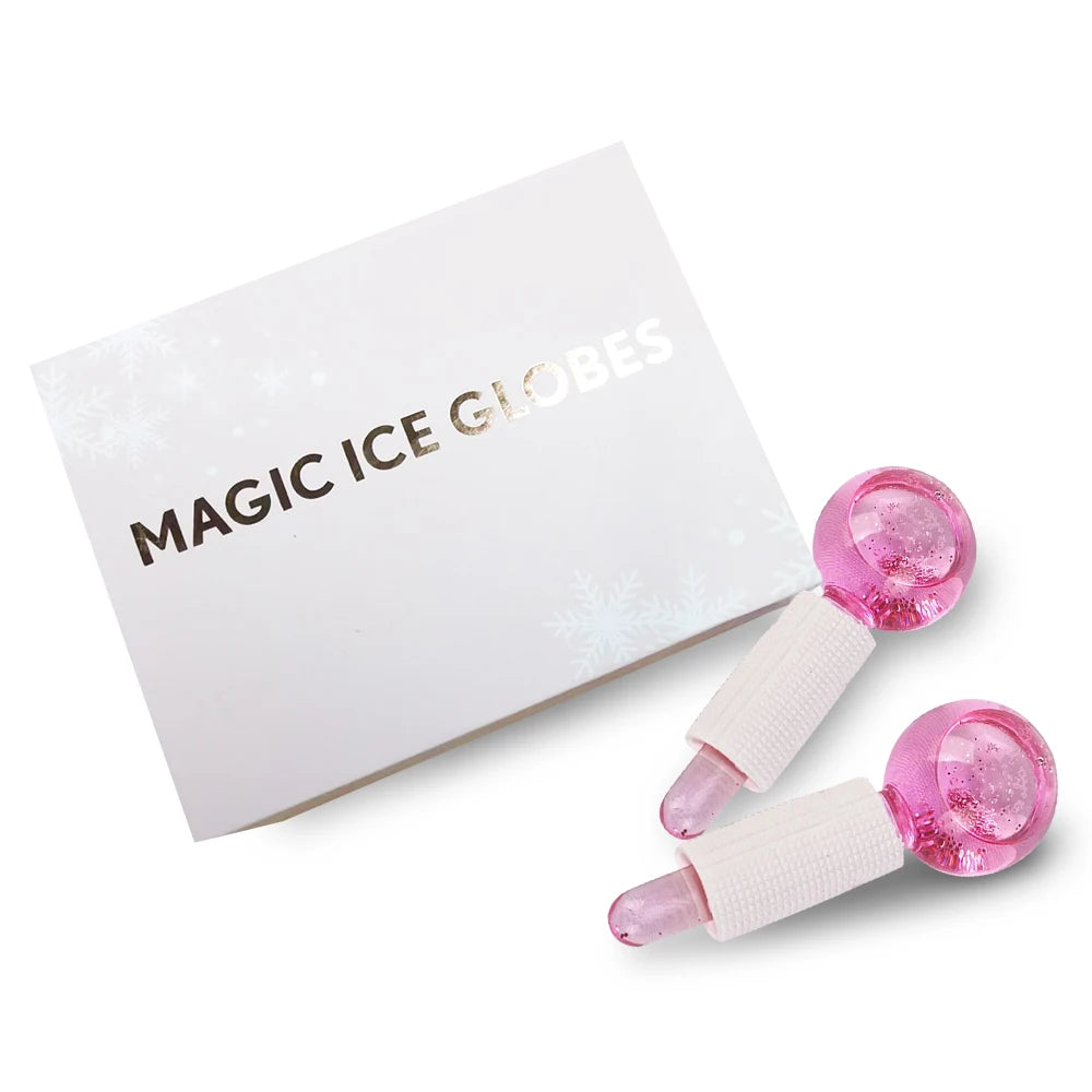 Rodillo de Metal mágico de acero inoxidable para terapia de frío, rodillo de belleza Facial de enfriamiento de oro rosa para la piel, gran oferta