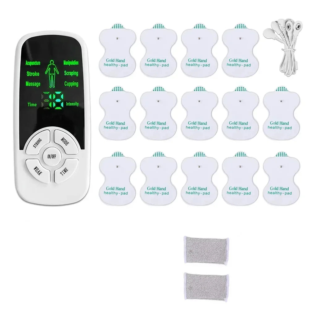 Masajeador Muscular TENS Eléctrico | Terapia Digital Pulso Estimulador | Cuidado Cuerpo Completo