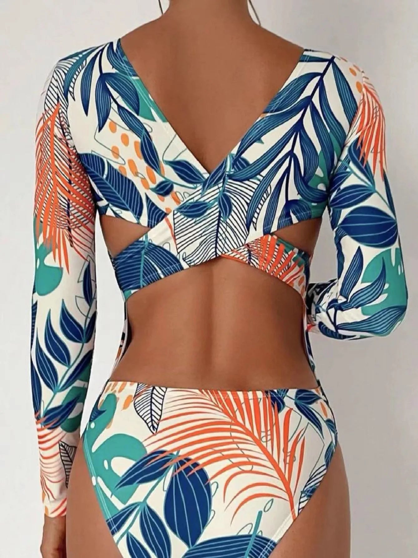 Traje de Baño Una Pieza Manga Larga | Estampado | Buceo y Playa