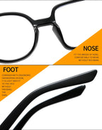 Montura Gafas Asimétricas Retro Redondas Cuadradas | Lentes Transparentes Unisex Ópticas