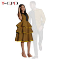 Vestido Escalonado Estampado Africano Pareja | Chaqueta y Pantalón | Tallas S-6XL | Tico Trendy