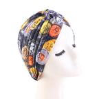 Turbante Hijab musulmán con estampado de volantes para mujer, gorro para envolver la cabeza, Hijab islámico árabe, abaya