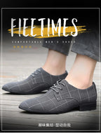 Zapatos Hombre Lona Formales Casuales Punta Puntiaguda Geométricos | Verano