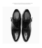 Zapatos Oxford Charol Marrones Hombre | Clásicos Punta Puntiaguda Con Cordones Boda
