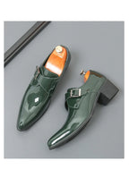 Mocasines Negros Lujo Hombre | Punta Puntiaguda Sin Cordones Zapatos Oxford Boda