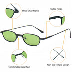 Gafas de Sol Polarizadas Retro | Montura Pequeña Punk | Unisex |