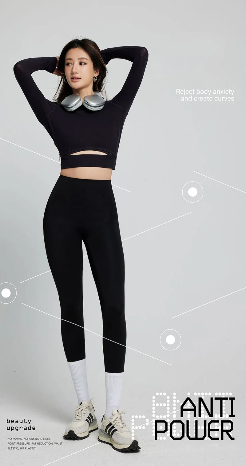 Leggings Piel Tiburón Shaping | Levantador Glúteos Micro Presión | Adelgazamiento Fitness P-V | Ticotrendy