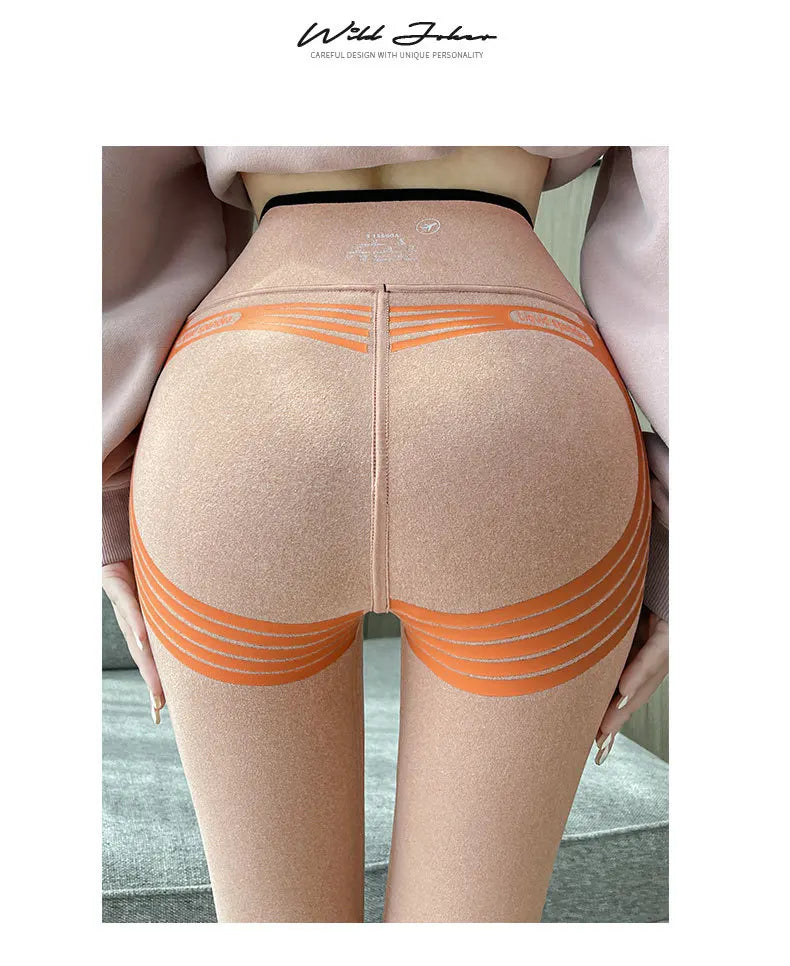 Mallas Piel Tiburón Estampado | Lana Cálida Levantador Glúteos | Sin Costuras Cintura Alta OI | Ticotrendy