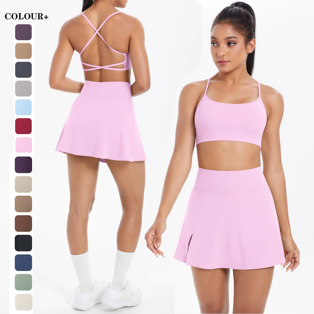 Conjunto Deportivo Yoga 2 Piezas | Ticotrendy Sujetador Shorts Mujer Estilo Fitness