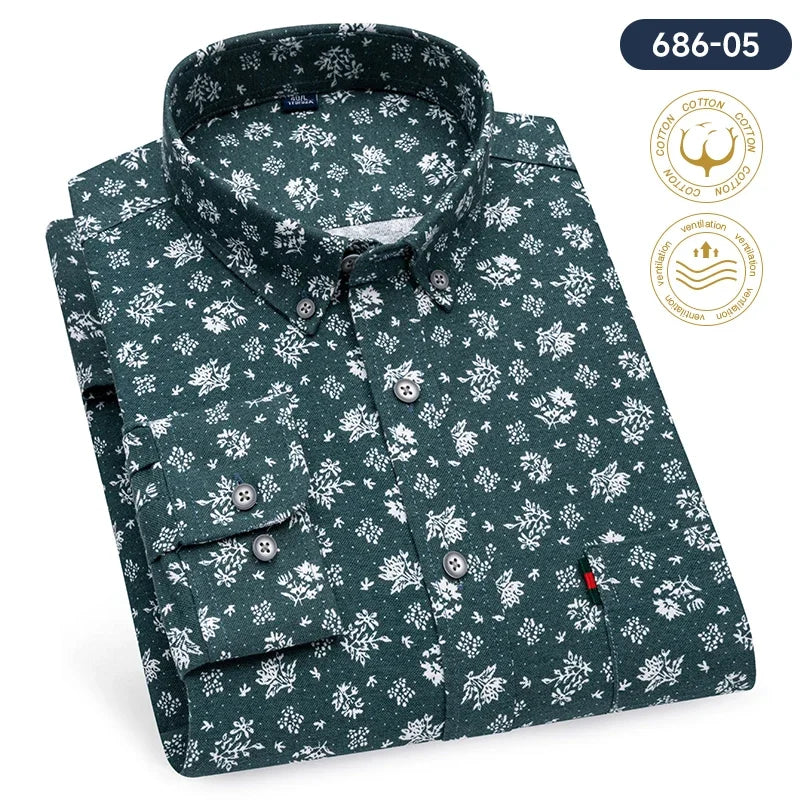 Camisa Slim Fit Algodón 100% | Moda Coreana | Streetwear Vintage | Liso/Estampado