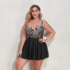 Tankini Mujer Ticotrendy Talla Grande Estampado Nuevo Estilo Bikini | Con Falda