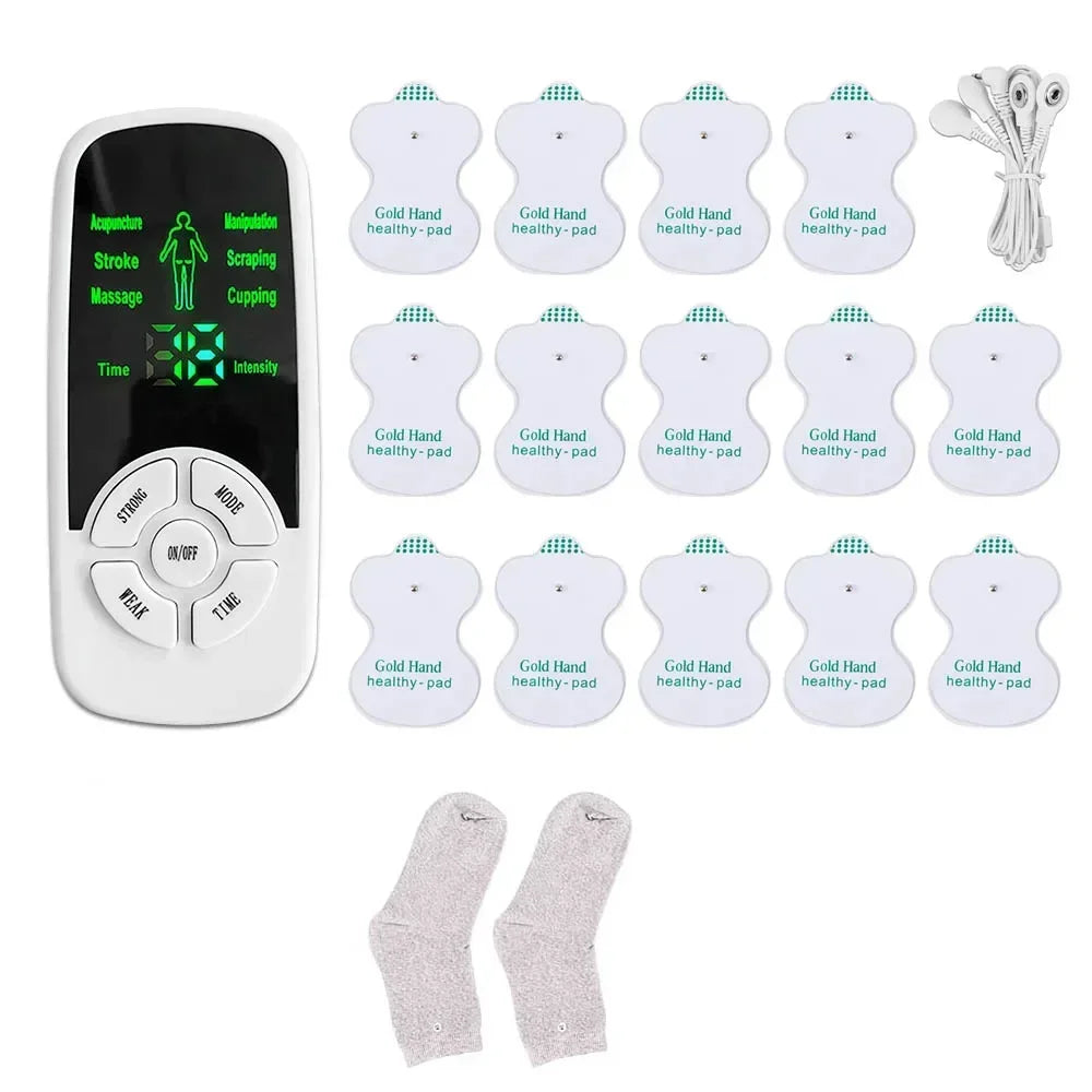 Masajeador Muscular TENS Eléctrico | Terapia Digital Pulso Estimulador | Cuidado Cuerpo Completo