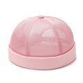 Primavera Verano Retro hombres mujeres Skullcap sombrero Docker marinero mecánico sin ala calle Hip hop gorra malla transpirable Casual