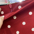 Falda Corta Acampanada | Estampado de Puntos | Estilo Coreano Retro