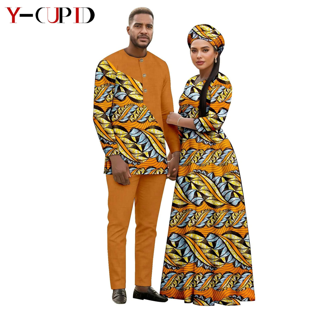 Vestido Tutú Estampado Africano Pareja | Ideal Boda | Tallas S-6XL | Tico Trendy