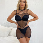 Body de Rejilla Manga Larga | Corte Alto | Lencería Sexy | Tico Trendy