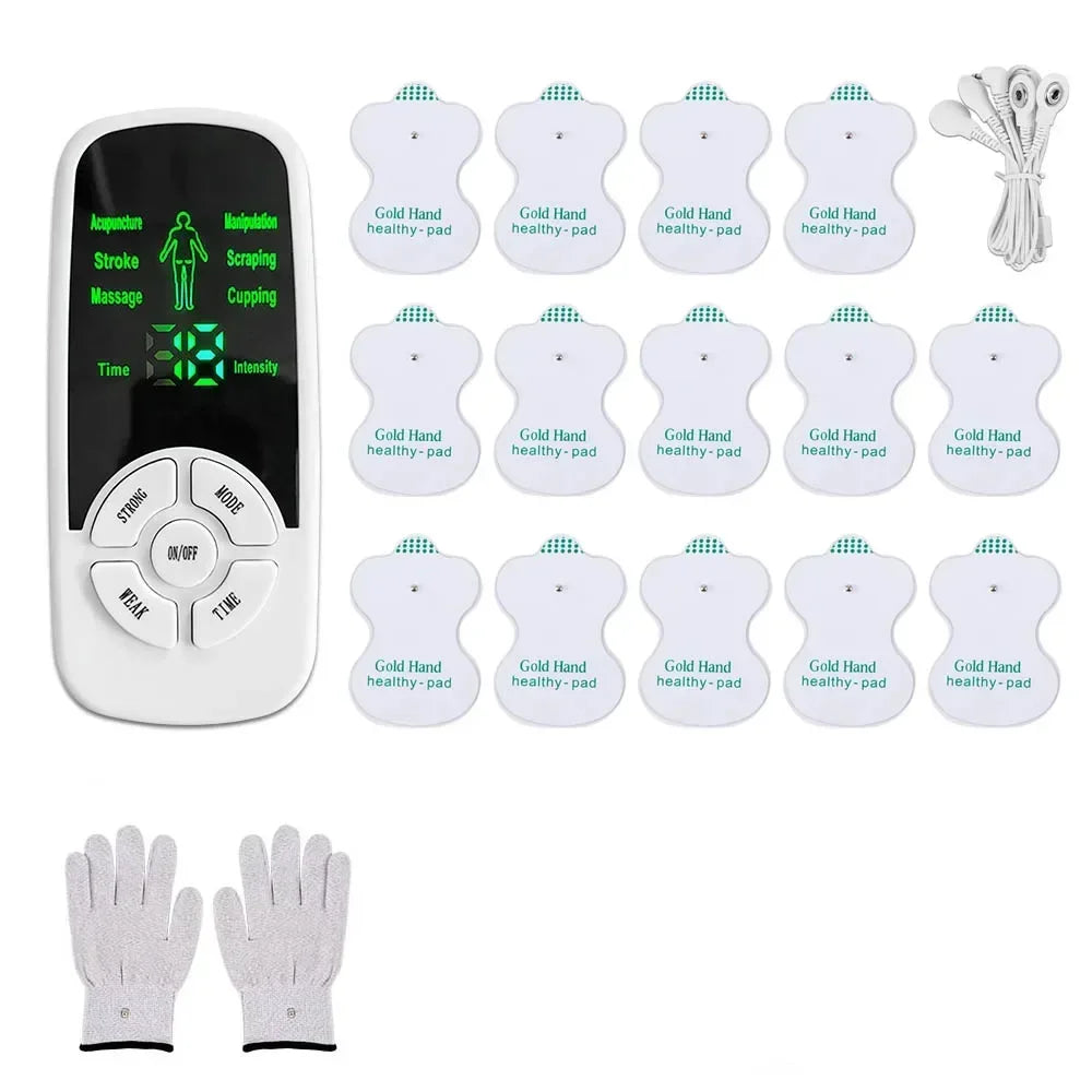 Masajeador Muscular TENS Eléctrico | Terapia Digital Pulso Estimulador | Cuidado Cuerpo Completo