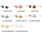 Gafas de Sol Poligonales Ojo de Gato Sexy Casual Tendencia Tico
