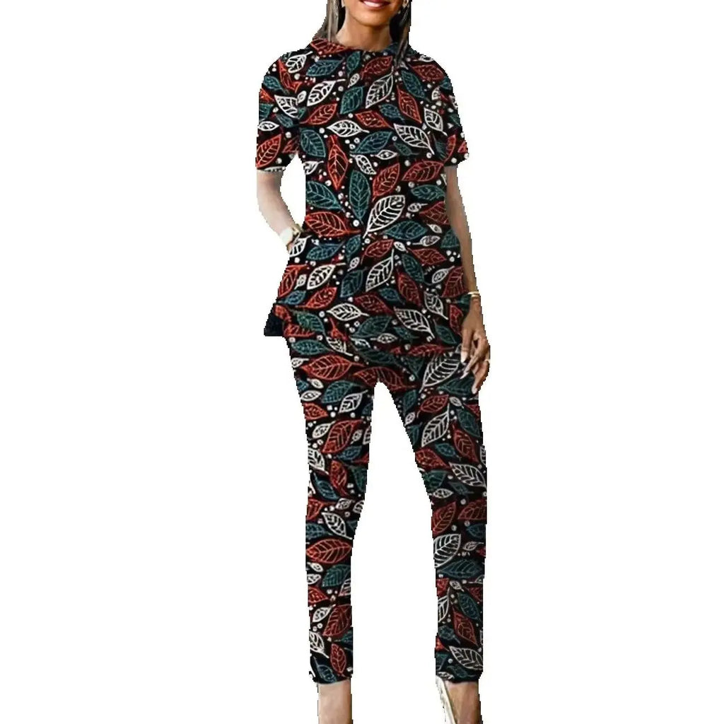 Conjunto Africano de Verano Blusa y Pantalón