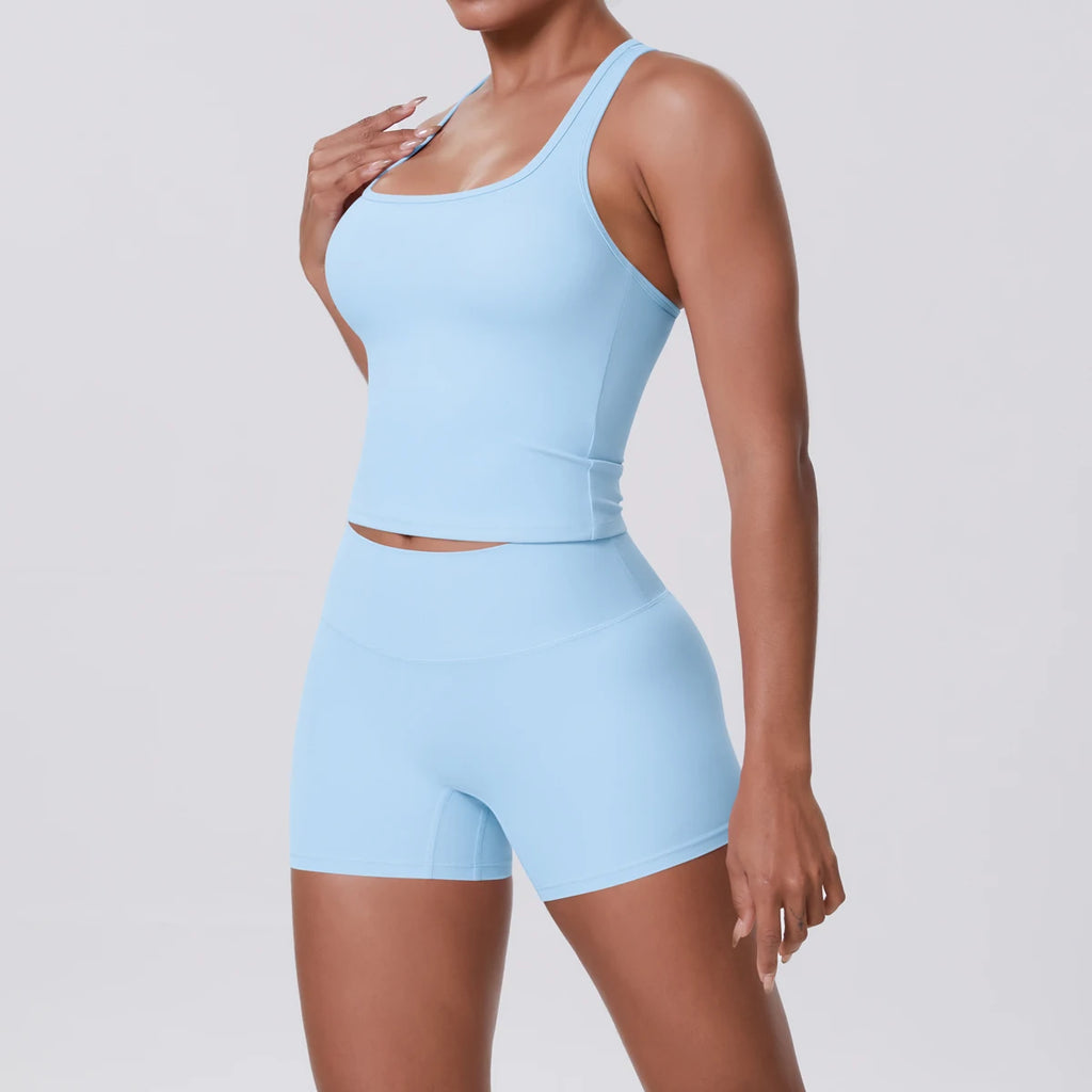 Conjunto Deportivo Mujer 2 Piezas | Sujetador Y Mallas Cintura Alta | Gym Yoga