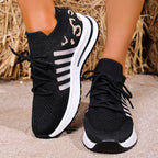 Zapatillas Transpirables con Agujeros | Suela Gruesa | Estampados | Talla Grande | 2025