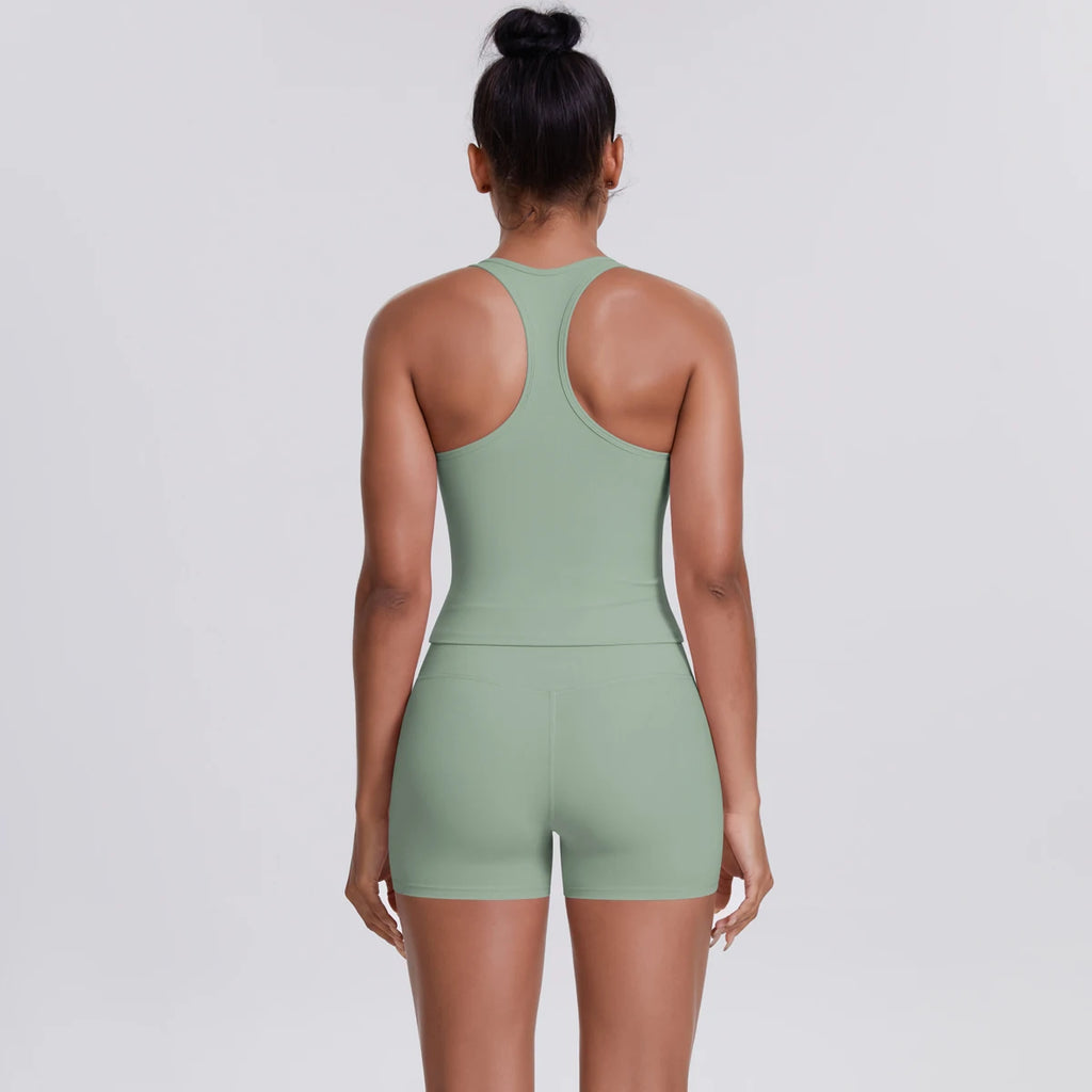 Conjunto Deportivo Mujer 2 Piezas | Sujetador Y Mallas Cintura Alta | Gym Yoga