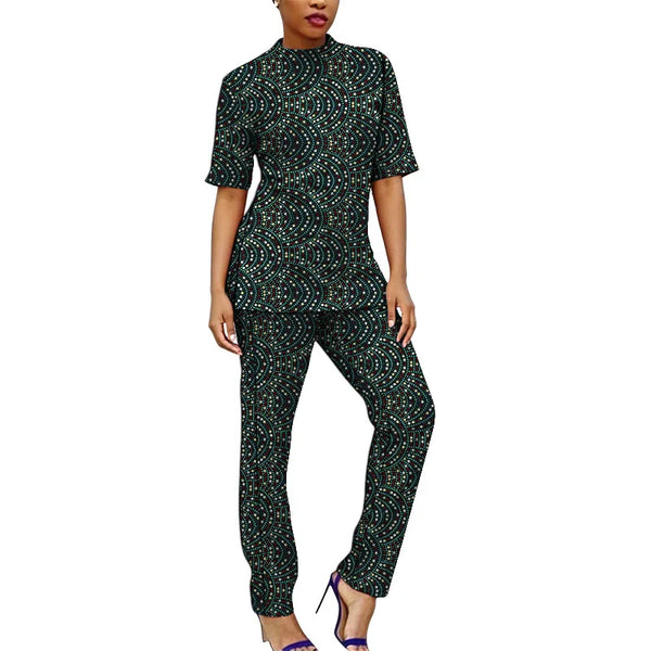 Conjunto Ankara Top sin Cuello y Pantalón