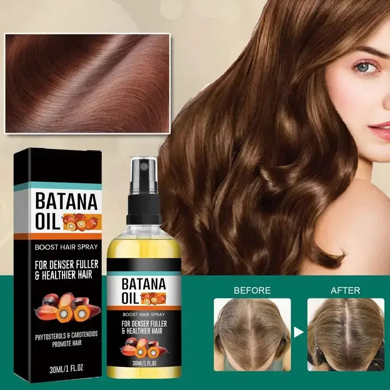 Batana Oil Spray repara la calvicie fortalece el cabello nutrición Natural tratamiento de pérdida hereditaria, hidrata el cuero cabelludo todos los género