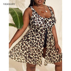 Tankini con Malla | 4 Estampados Floral y Animal