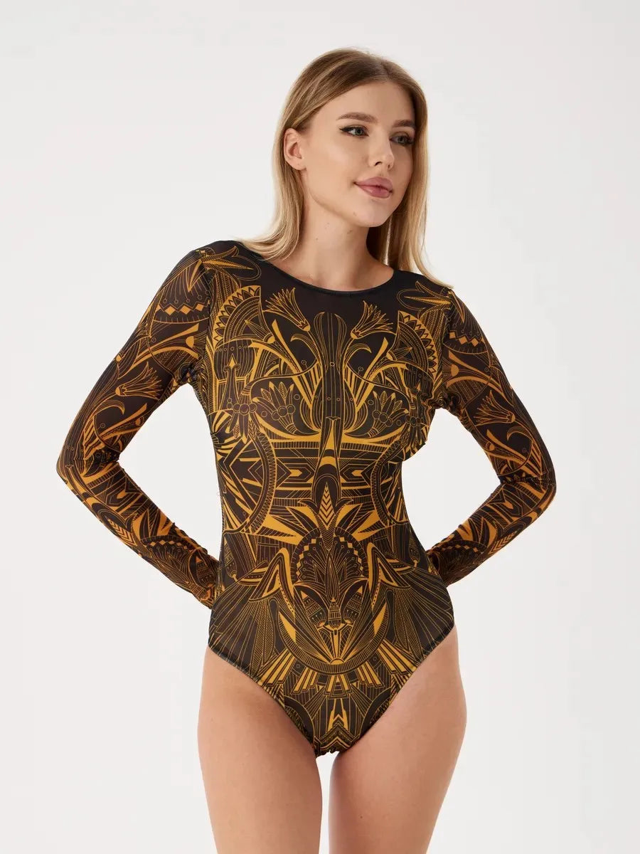 Rashguard de Playa Estampado | Protección UV | Mujer | Vacaciones