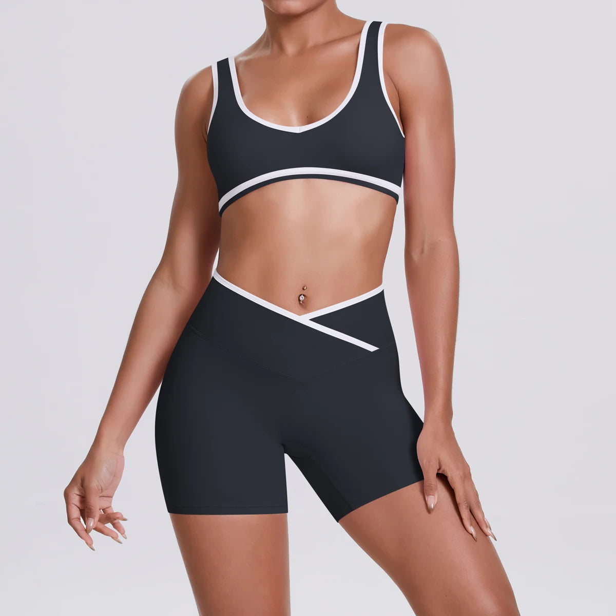 Conjunto Deportivo Mujer 2 Piezas | Yoga Gimnasio | Secado Rápido Ajuste Delgado