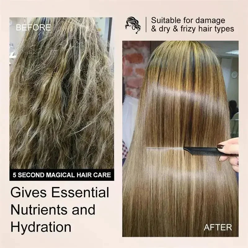 Mascarilla para el cuidado del cabello con queratina y colágeno, tratamiento para el cabello seco y dañado, revitaliza el cabello, alisado, suave, hidratación, productos para el cuidado
