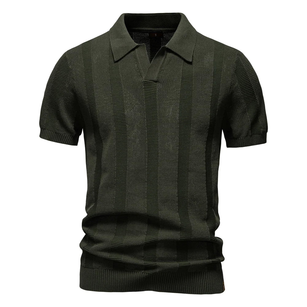 Polo Malla Cuello Vuelto Hombre | Punto Transpirable Informal | Tallas S-XXL | Tico Trendy