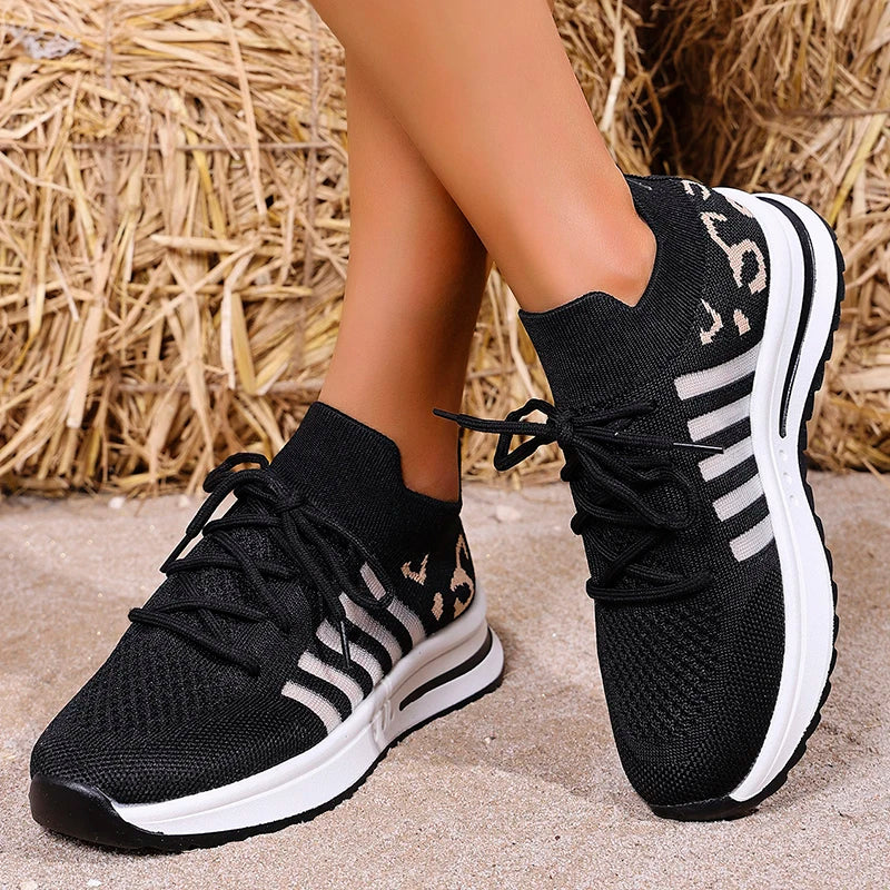 Zapatillas Transpirables con Agujeros | Suela Gruesa | Estampados | Talla Grande | 2025