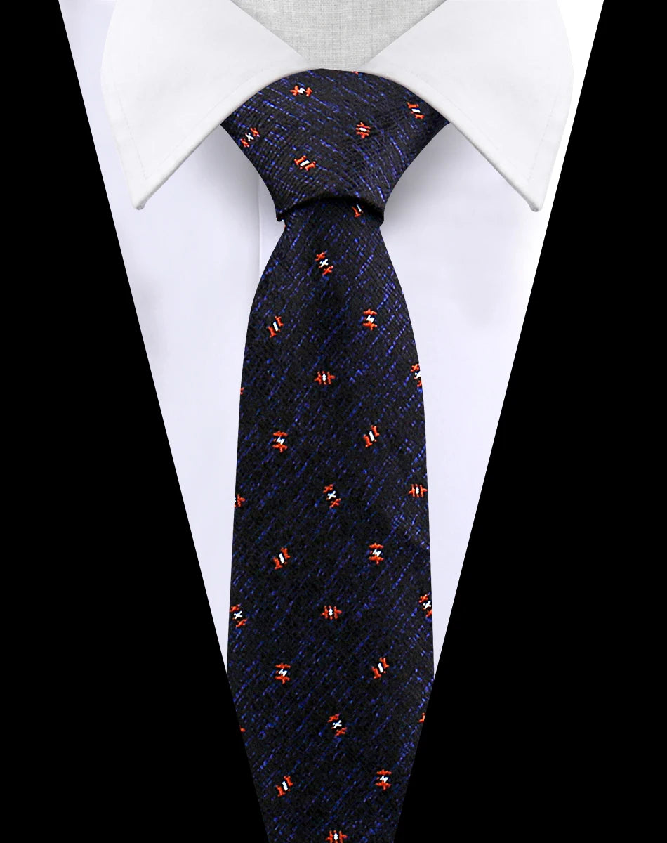 Corbata Jacquard Poliéster De Lujo Para Hombres Estilo Tico