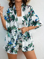 Conjunto Elegante Verano 2025 | Camisa Estampada Resort | Camisa Estampada