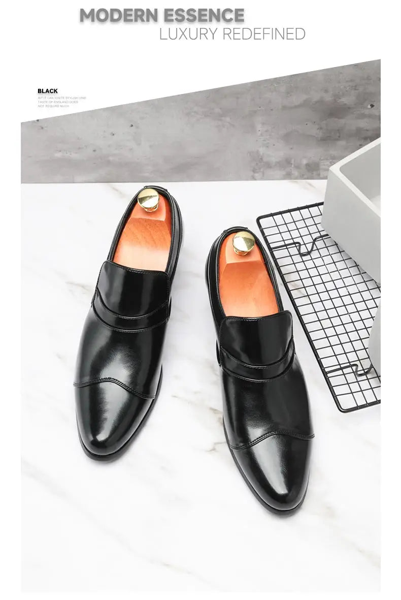 Zapatos Hombre Charol Negros Clásicos Punta Puntiaguda Formales | Fiesta