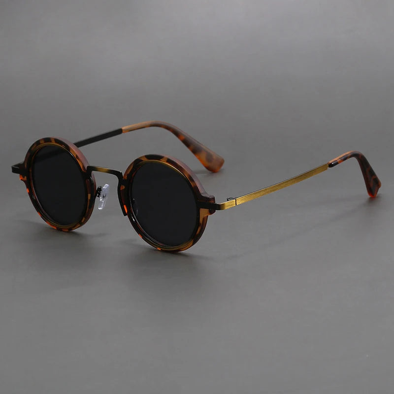 Gafas de Sol Polarizadas CATERSIDE | Redondas Retro | Marco Metal Punk